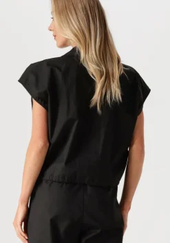 zwarte by-bar blouses bieke poplin blouse