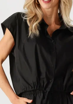 zwarte by-bar blouses bieke poplin blouse