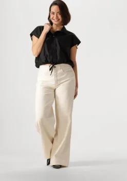 zwarte by-bar blouses bieke poplin blouse