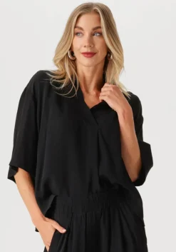 zwarte by-bar blouses owen viscose blouse