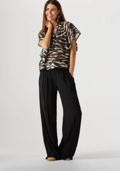zwarte by-bar blouses vina zebra blouse