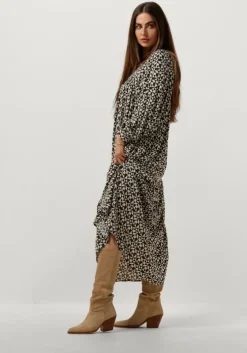 zwarte by-bar maxi jurk hayley graphic dress