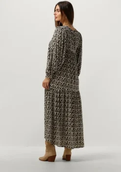 zwarte by-bar maxi jurk hayley graphic dress
