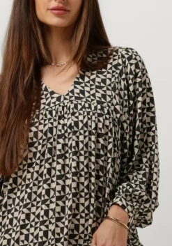 zwarte by-bar maxi jurk hayley graphic dress