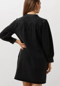 zwarte by-bar maxi jurk jina twill dress