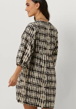 zwarte by-bar mini jurk nova tie dyed dress