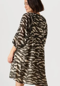 zwarte by-bar mini jurk philou zebra dress