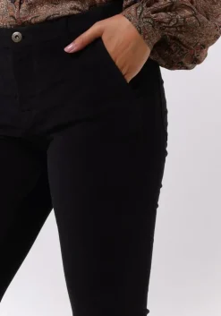 zwarte by-bar pantalon leila velvet twill pant