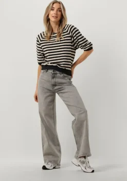 zwarte by-bar top neva slub stripe top