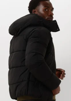 zwarte calvin klein gewatteerde jas essentials non down jacket