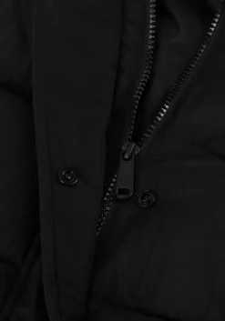 zwarte calvin klein gewatteerde jas matte monologo mw short puffer