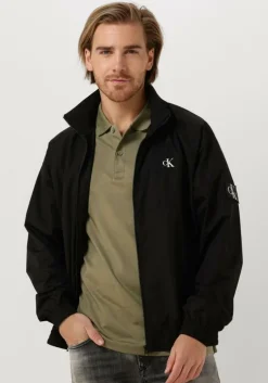 zwarte calvin klein jack unpadded harrington jacket