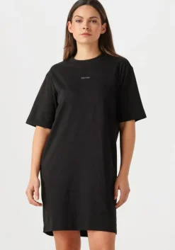 zwarte calvin klein mini jurk placed inst tee dress