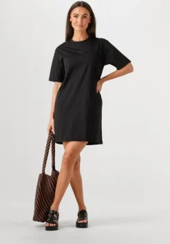zwarte calvin klein mini jurk placed inst tee dress