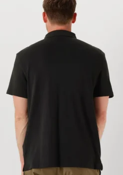 zwarte calvin klein polo ss supima chest emb