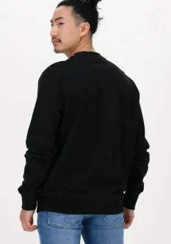 zwarte calvin klein sweater blocking institutional crew neck