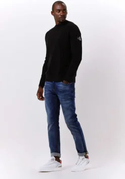 zwarte calvin klein sweater monologo badge sweater