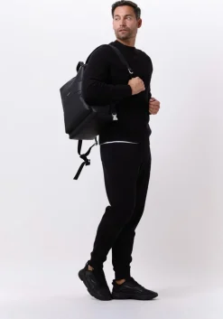 zwarte calvin klein sweater monologo badge sweater