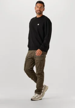 zwarte calvin klein sweater ls eu badge 350terry cn swtshrt