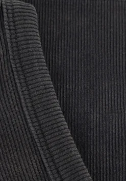 zwarte calvin klein top washed woven label rib tank top