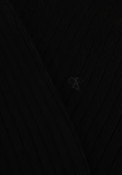 zwarte calvin klein trui linear sweater