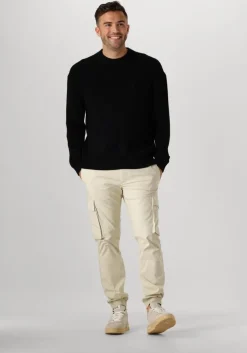 zwarte calvin klein trui linear sweater