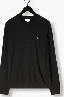 zwarte calvin klein trui ls ez corron crewnk sweater 12gg