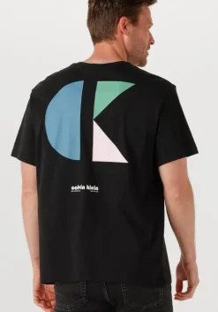 zwarte calvin klein t-shirt ss 20s ck bhs lg grp