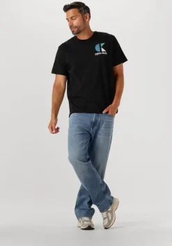 zwarte calvin klein t-shirt ss 20s ck bhs lg grp