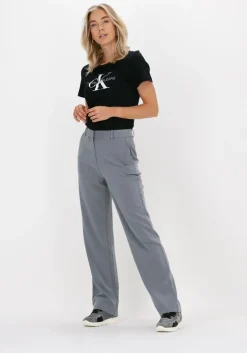 zwarte calvin klein t-shirt core monogram logo regular fit