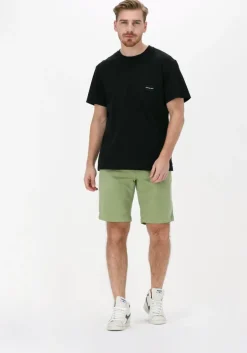 zwarte calvin klein t-shirt mix media mesh pocket tee