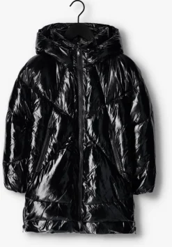 zwarte canadian gewatteerde jas eugenie mid