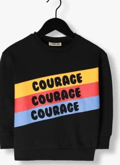 zwarte carlijnq sweater courage-sweater with print