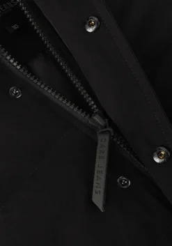 zwarte cars jeans gewatteerde jas bronx