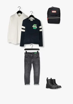 zwarte cars jeans slim fit jeans kids bates slim fit