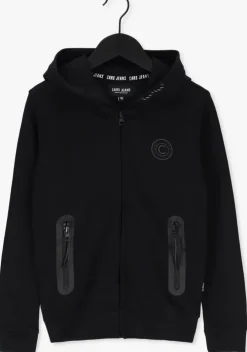 zwarte cars jeans vest kids iscar hood