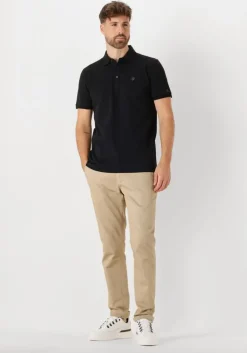 zwarte cast iron polo short sleeve polo fine pique essential