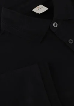 zwarte cast iron polo short sleeve polo fine pique essential