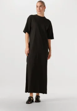 zwarte catwalk junkie maxi jurk tshirt dress midi