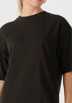 zwarte catwalk junkie maxi jurk tshirt dress midi