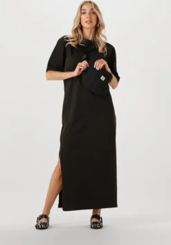 zwarte catwalk junkie maxi jurk tshirt dress midi