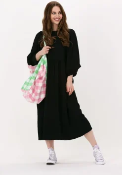 zwarte catwalk junkie midi jurk dr moon