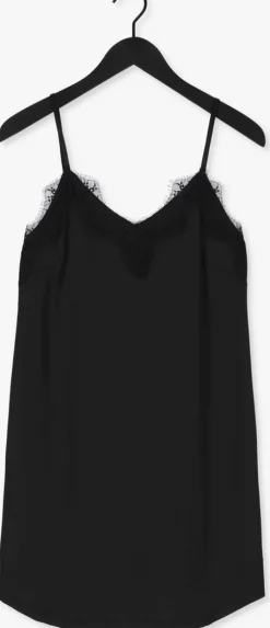 zwarte cc heart mini jurk lace slipdress