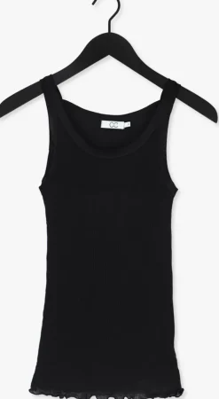 zwarte cc heart top silk camisole