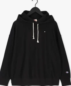 zwarte champion trui hooded sweatshirt dms plain