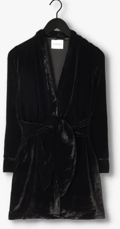 zwarte chptr-s mini jurk amore dress