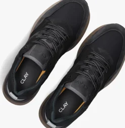 zwarte clay lage sneakers 13833