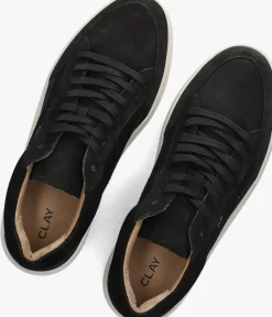 zwarte clay lage sneakers lpenzo
