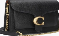 zwarte coach clutch tabby chain clutch