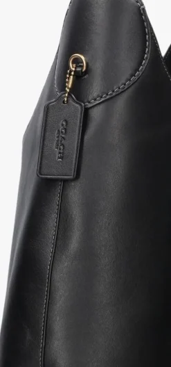 zwarte coach schoudertas brooklyn shoulder bag 39